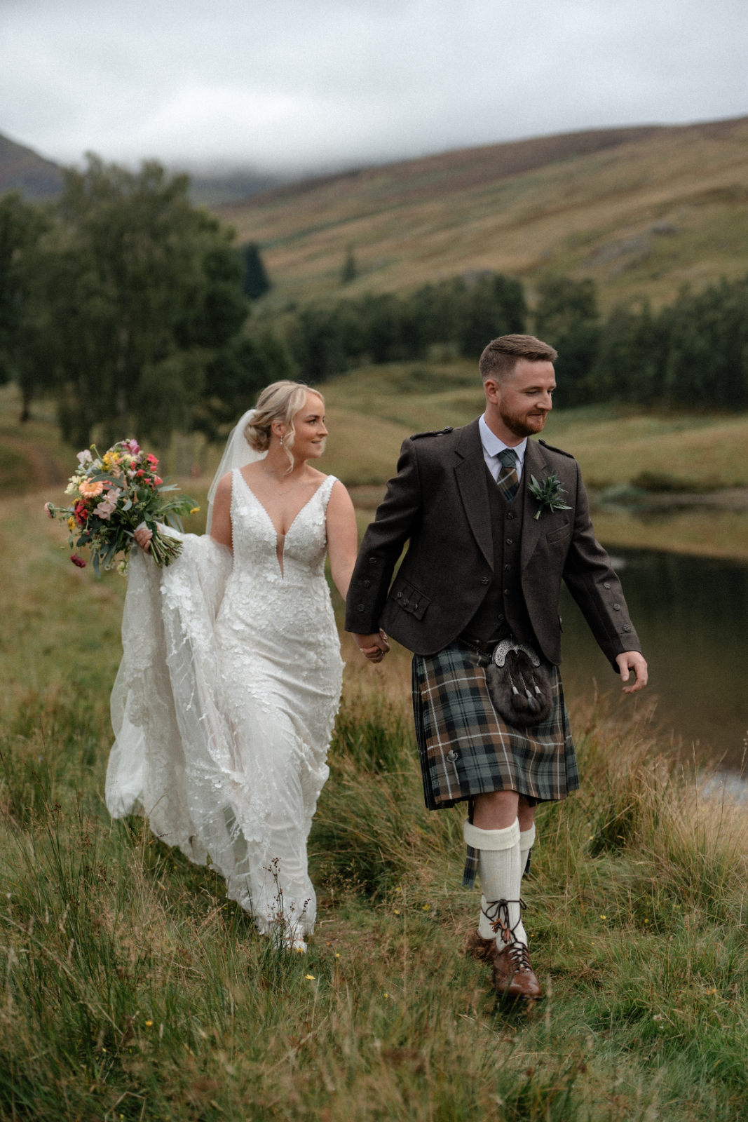 Kara and Jamie Glen Clova Wedding Photographer